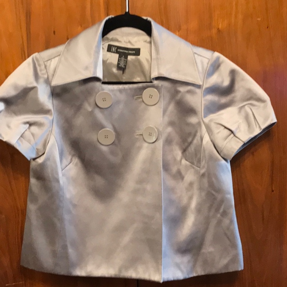 Silver short sleeve Inc jacket size S